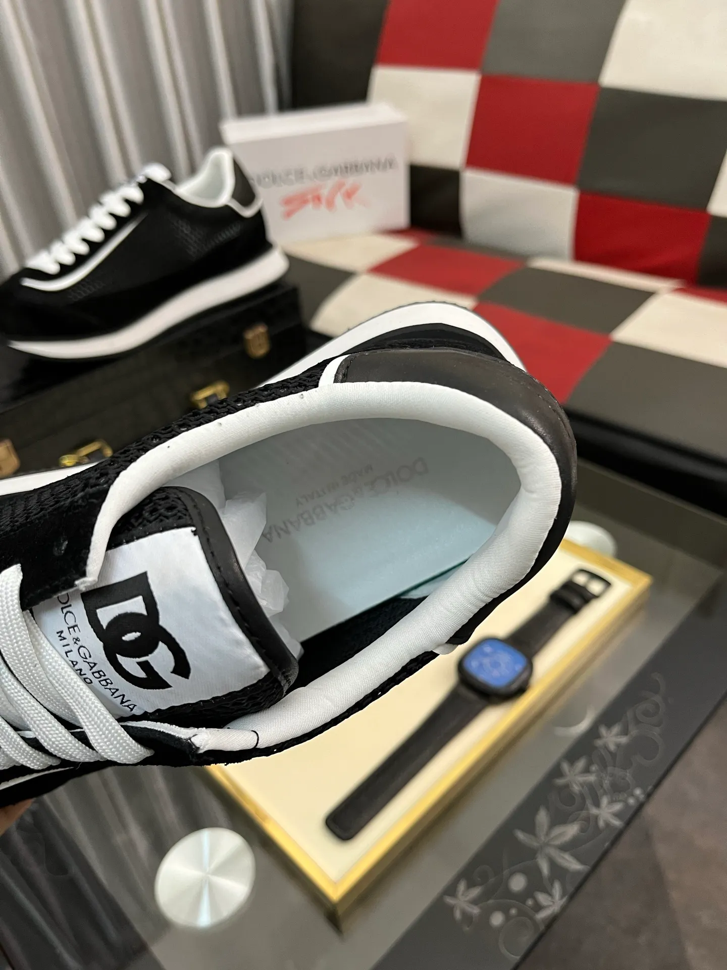 Men's Men's Shoes💰458⌚️⌚️••Dolce&Gabbana••DG✔️High-end men's sports and casual shoes. Original goods from top counters. Original imported cowhide, multi-material splicing design ➕Imported cowhide lining, cowhide feet ➕Original TPR elastic outsole. Size: 36-46